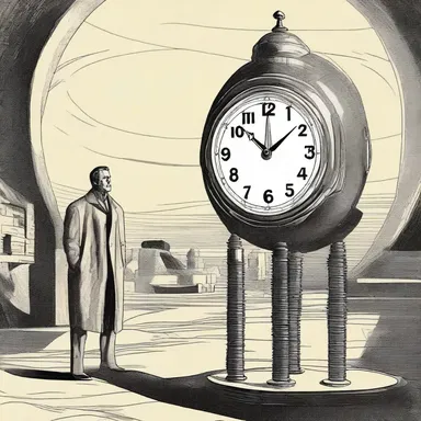 In the sci-fi novel, the characters debated heatedly about the implications of time travel.