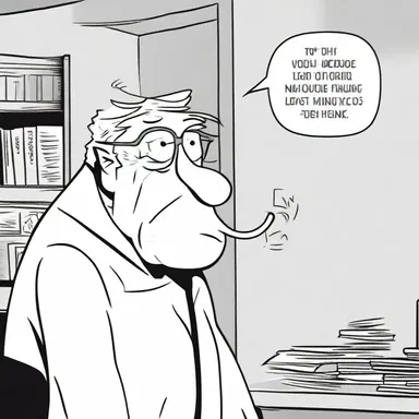 The mulish character in the comics always refuses to listen to any advice or suggestions.