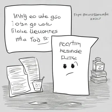 Why did the letter refuse to go to the party? Because it wanted to stay poste restante!