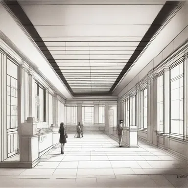 The architect drew up plans for a modern and efficient poste restante area in the new post office building.