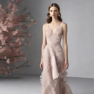The fashion designer created a strikingly sophisticated and bowery collection, inspired by the enchanting beauty of nature.