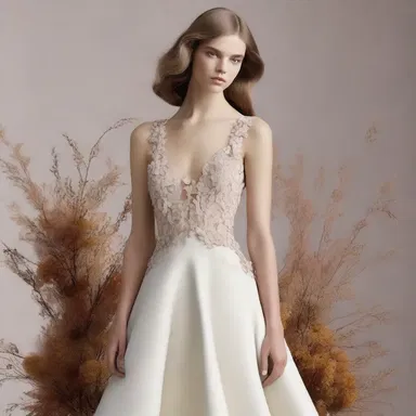 The fashion designer created a strikingly sophisticated and bowery collection, inspired by the enchanting beauty of nature.