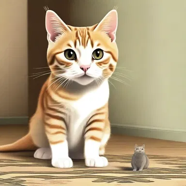 Tom, the mischievous cat, was excited to learn that he was inheriting his ancestor's cleverness in catching mice.