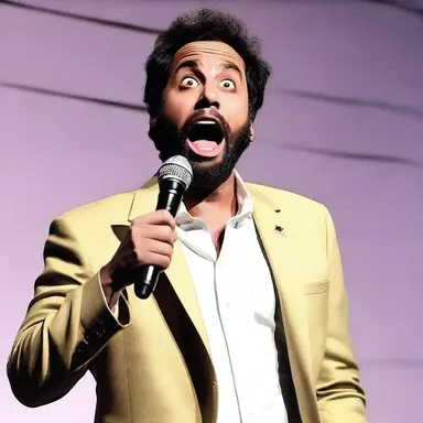 The trigger-happy comedian made the audience laugh uncontrollably with his outrageous and intense jokes.