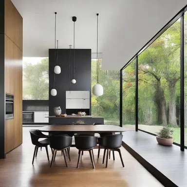 The trigger-happy architect designed a house with bold and intense elements, creating a dramatic and energetic space.