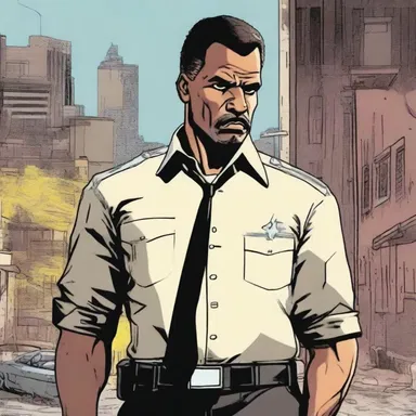 In the graphic novel, the protagonist is a trigger-happy ex-cop who takes justice into his own hands.