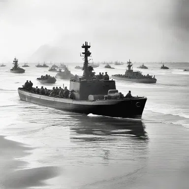 During the Battle of Normandy, the slack tide played a crucial role in the timing of the amphibious assault.