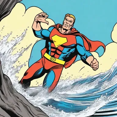 In the comic book, the superhero used the slack tide to his advantage to sneak past the enemy undetected.