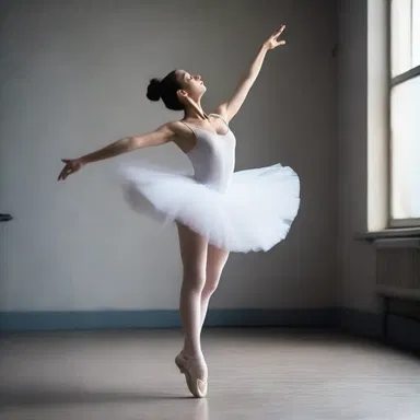 The ballerina seemed to effortlessly gravitate through the air, her movements a poetic masterpiece.