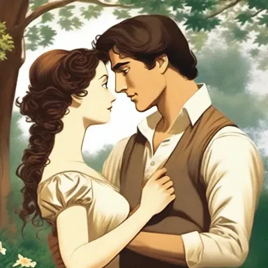 The main character in the classic literature gravitates towards his love interest, unable to resist her charm.