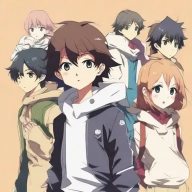The shy protagonist in the anime series gravitates towards a group of friends who help him come out of his shell.