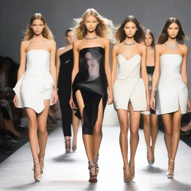 Models gravitate toward the latest trends on the runway.