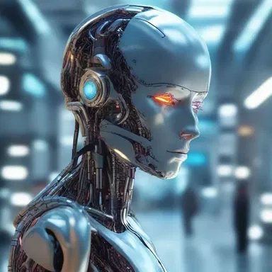 In the futuristic world of the novel, humans have developed advanced technology and willingly embraced cybernetic enhancements.