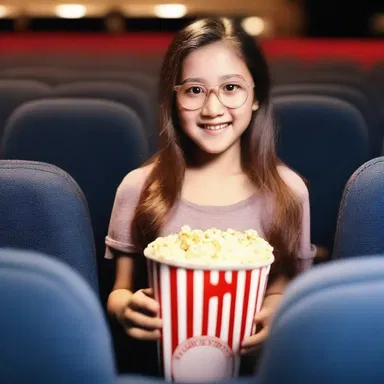 She was willing to watch any movie in the cinema, regardless of genre.