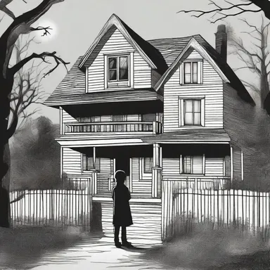 Upon hearing the eerie noise, the protagonist let out a snort of fear in the dark and haunted house.