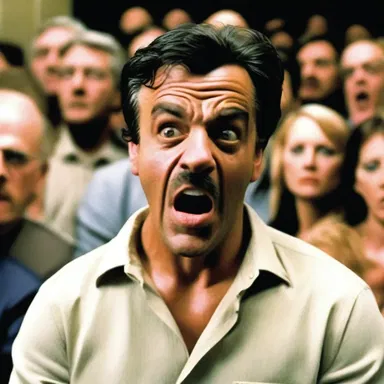 In the intense and suspenseful movie moment, the audience collectively let out a snort of disdain at the character's foolish decision.