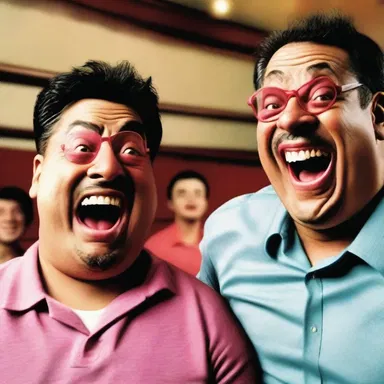In the comedy movie, the snort of the main character always brought laughter to the audience.