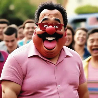 In the comedy movie, the snort of the main character always brought laughter to the audience.