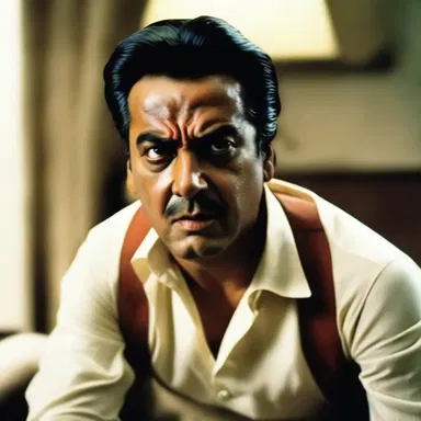 In the movie, the antagonist snorted in disdain at the naive actions of the protagonist.
