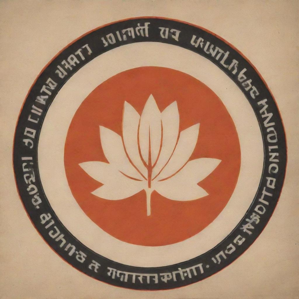 Design a flyer centering around the Swadeshi Movement. It should evoke nationalistic sentiment, urging the population to join the cause. Include symbolism associated with India in the early 20th century, highlighting self-reliance and the boycott of foreign goods.