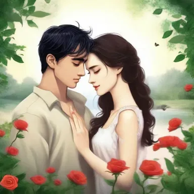 The novel tells a beautiful story of love and sacrifice, with fictional characters who fall in love against all odds.