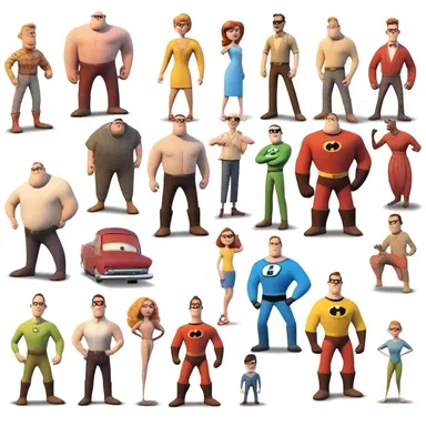 The fictional characters in the cinema showcase incredible adventures.