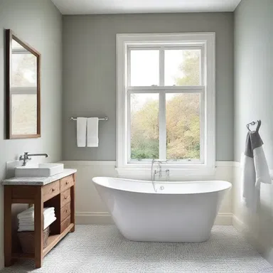 The decision to place a window in the middle of a bathroom wall was an idiotically impractical choice in terms of both design and privacy.