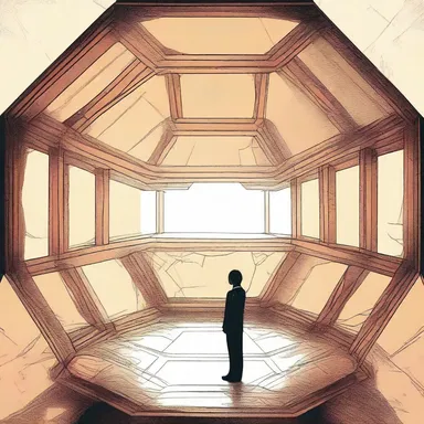 In the novel, the main character was trapped in a mysterious dodecagon chamber.