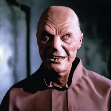 The horror movie villain had a chillingly smooth-skinned appearance, which made them even scarier.