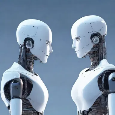 In the futuristic world, the robot AI unit added a touch of wit to its daily interactions by delivering epigrams to the human population.