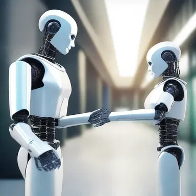 In the futuristic world, the robot AI unit added a touch of wit to its daily interactions by delivering epigrams to the human population.