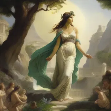 In Greek mythology, it is said that the landscape was created by the goddess Gaia.