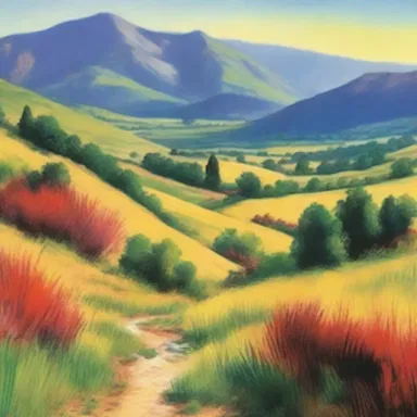 The author's vivid description of the landscape painted a picture in the reader's mind, transporting them to a different world.