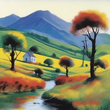 The author's vivid description of the landscape painted a picture in the reader's mind, transporting them to a different world.