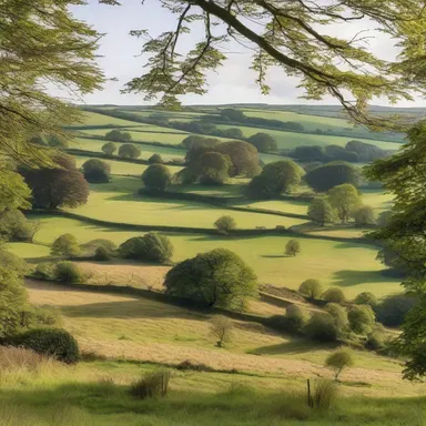 In classic literature, the landscape of the English countryside is beautifully described, evoking a sense of tranquility and nostalgia.