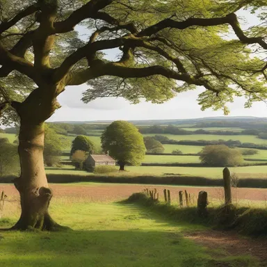 In classic literature, the landscape of the English countryside is beautifully described, evoking a sense of tranquility and nostalgia.