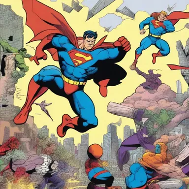 In the comics landscape, superheroes and villains battle it out to save or conquer the world.