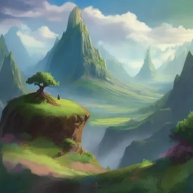 In the magical land of Elvoria, wizards had the power to landscape entire valleys with enchanting and otherworldly plants.