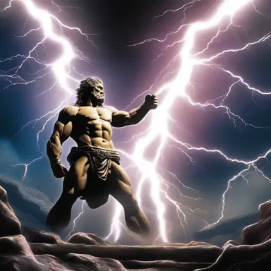 The suffusive power of Zeus's lightning bolts spread fear and awe throughout the mortal realm.