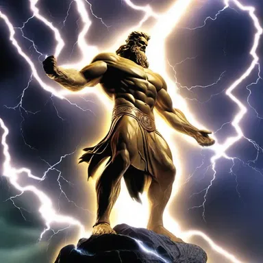 The suffusive power of Zeus's lightning bolts spread fear and awe throughout the mortal realm.