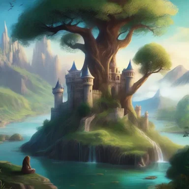 The fantasy novel depicted a magical kingdom onshore, inhabited by mystical creatures.