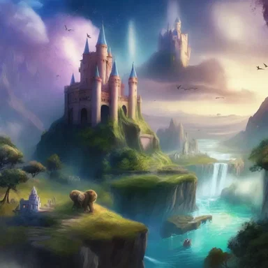 The fantasy novel depicted a magical kingdom onshore, inhabited by mystical creatures.