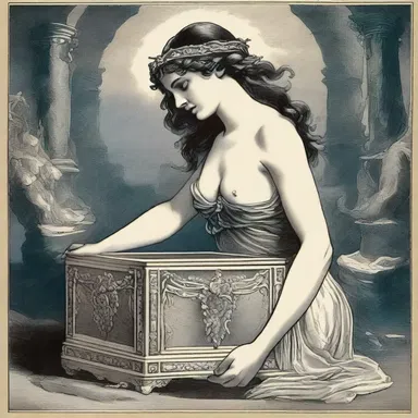 According to Greek mythology, Pandora's curiosity led her to open a noxious box, releasing all the evils into the world.