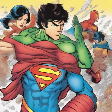 In the superhero comic book, the characters are born with superpowers due to superfecundation.