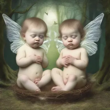 In the world of fantasy literature, a magical ritual involving superfecundation results in the birth of twins with unique powers.