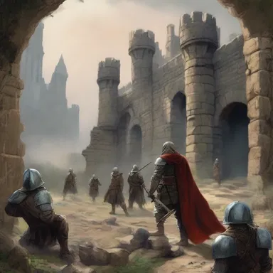 In the epic fantasy novel, the hero seeks refuge in a redoubt as the enemy forces close in.