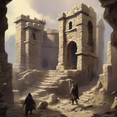 In the epic fantasy novel, the hero seeks refuge in a redoubt as the enemy forces close in.