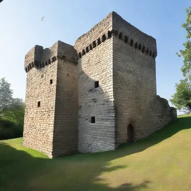 The castle was designed with a redoubt to provide additional defense against potential attacks.