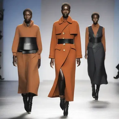 The fashion show showcased a unique collection that incorporated redoubt-inspired elements, such as fortress-like silhouettes and strong, defensive detailing.