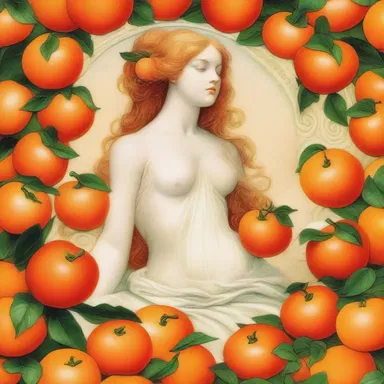 In Greek mythology, the tangerine is associated with the goddess Persephone and symbolizes fertility.